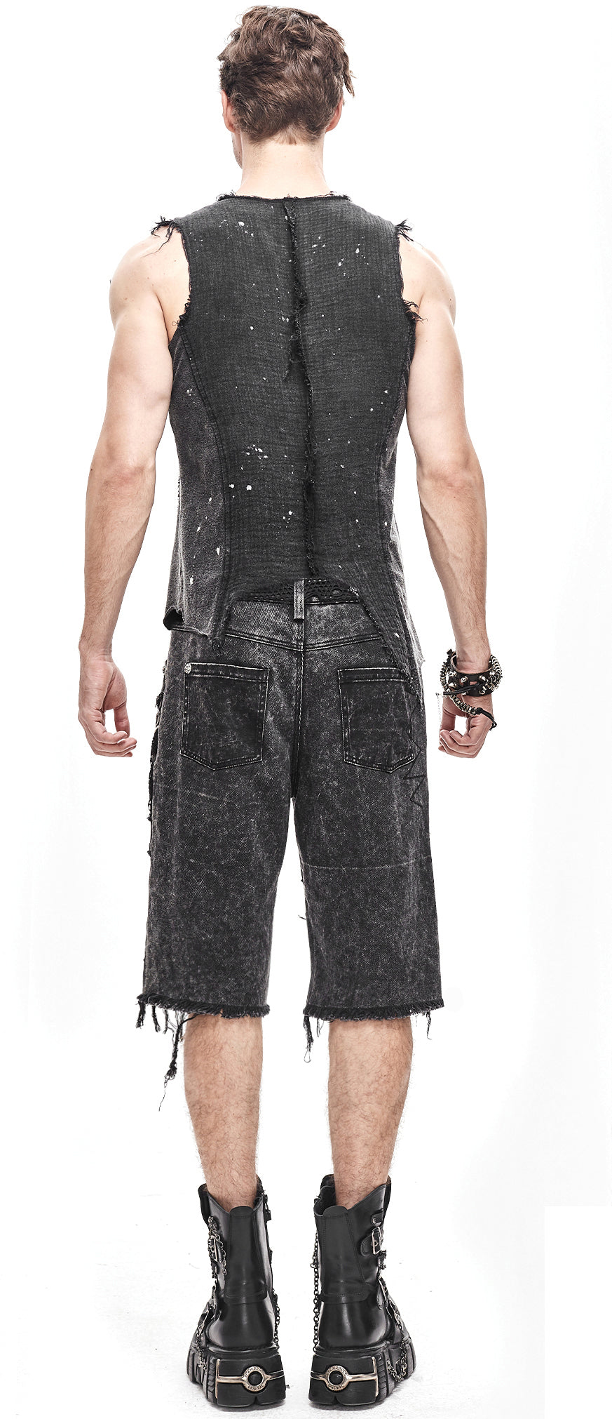 Gothic men sleeveless shirt Dark Age by Devil Fashion
