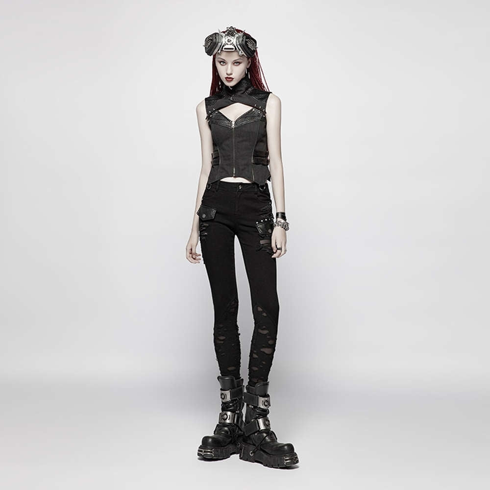 Vulturia Gothic Women Vest - Punk Rave