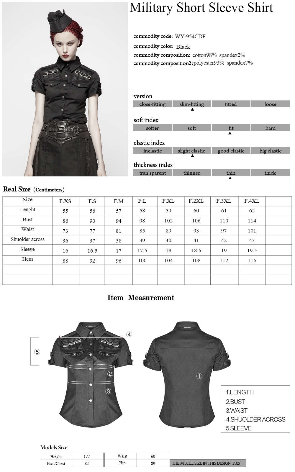 Gothic Melitia Shirt - Punk Rave