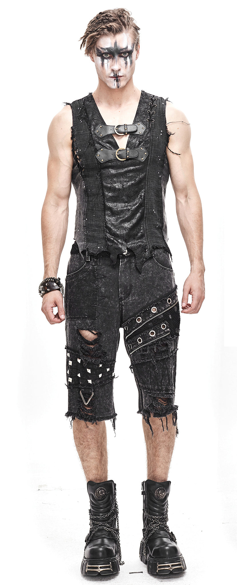 Gothic men sleeveless shirt Dark Age by Devil Fashion