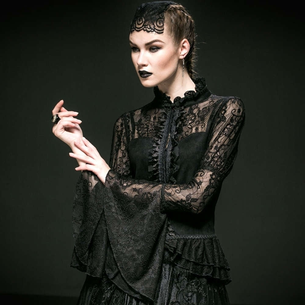 Fleur de Lys Gothic Blouse - Punk Rave