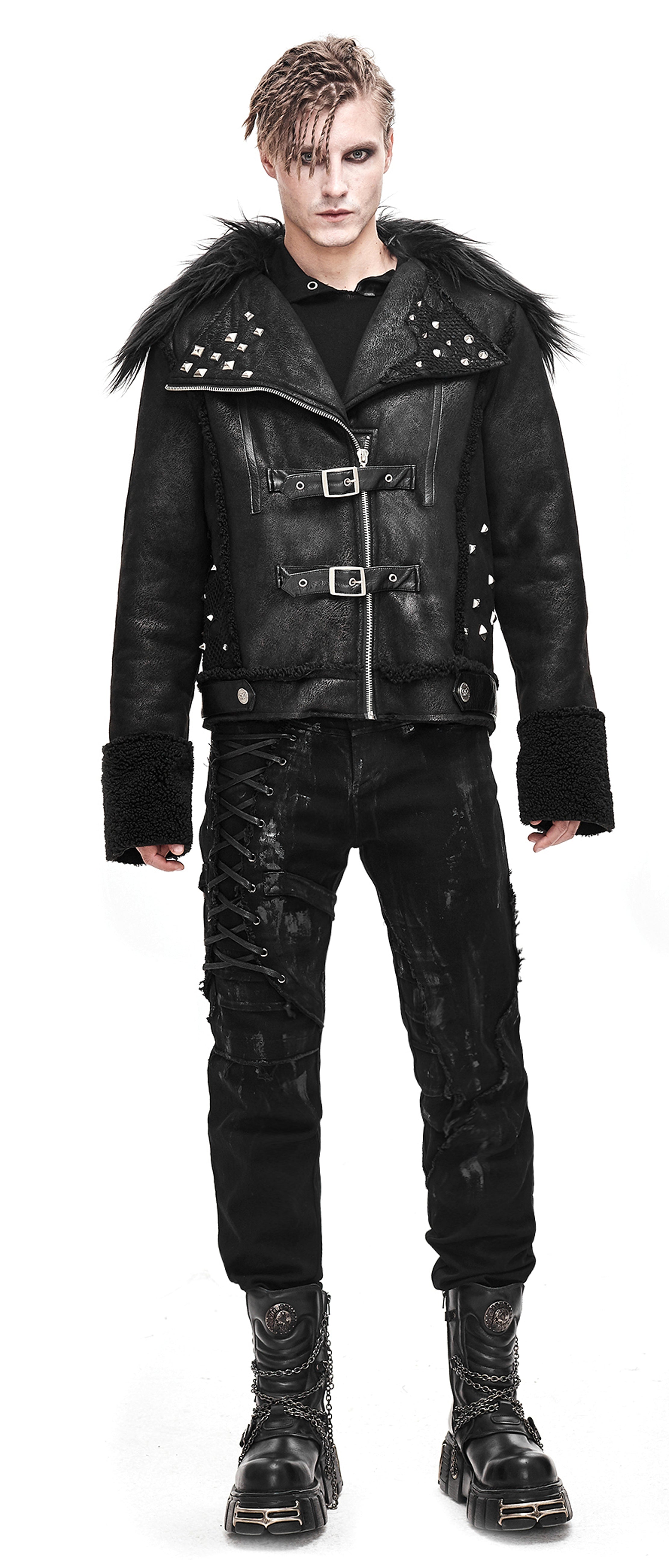 Gothic men jacket Dark Wolf by Devil Fashion
