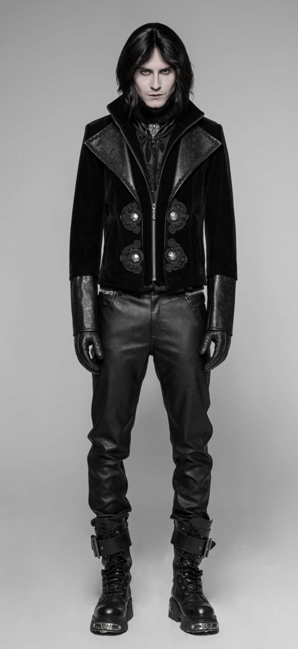 Ghostwood Black Jacket Coat - Punk Rave
