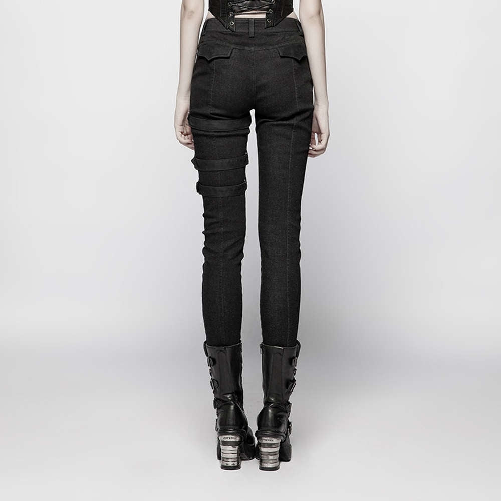 Ex Mashina Trouser Black brown - Punk Rave