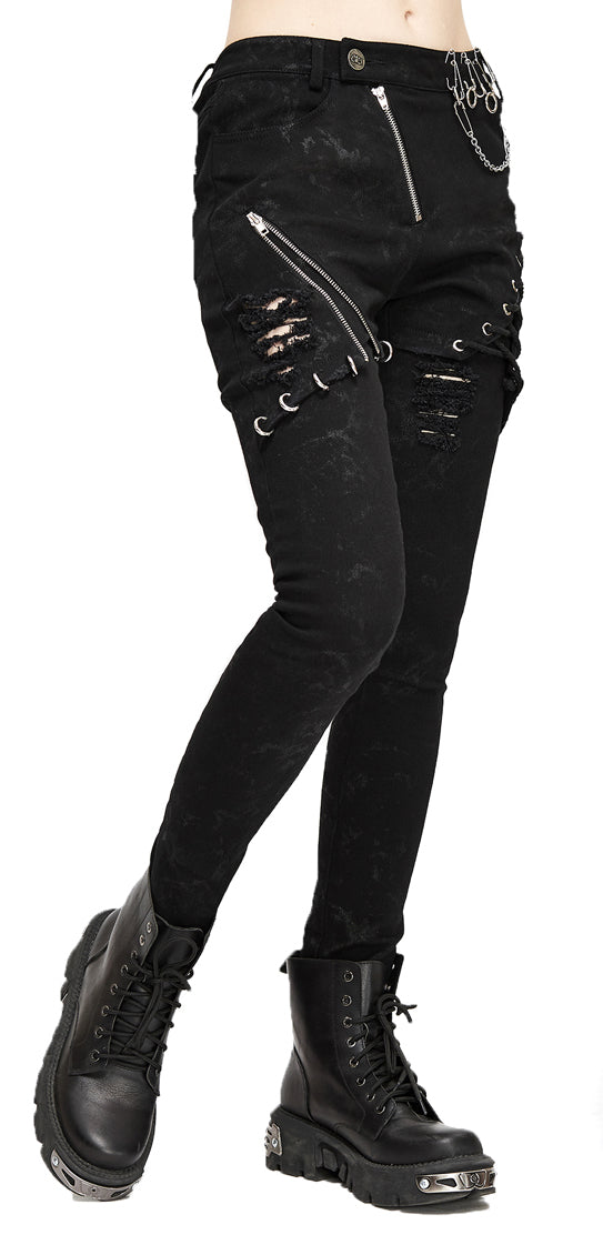Gothic women pants Punk Queen by Devil Fashion