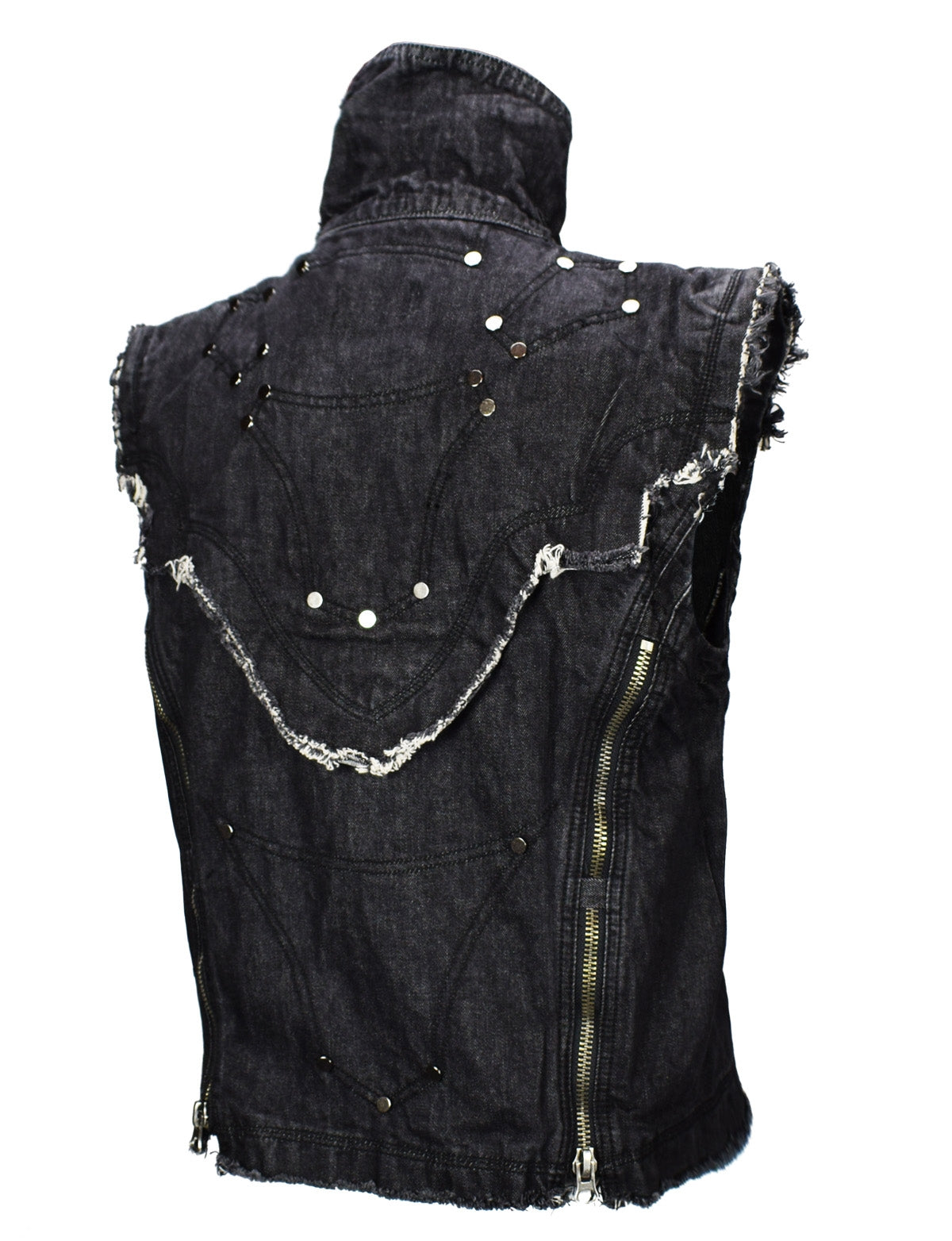 End times vest men black