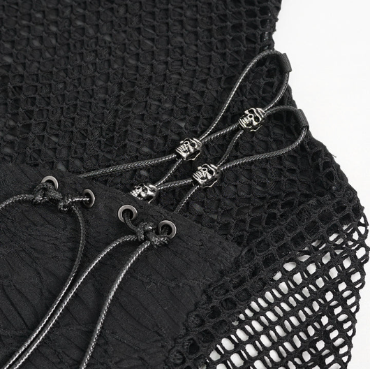 Goth Schatten Netz-Top von Devil Fashion