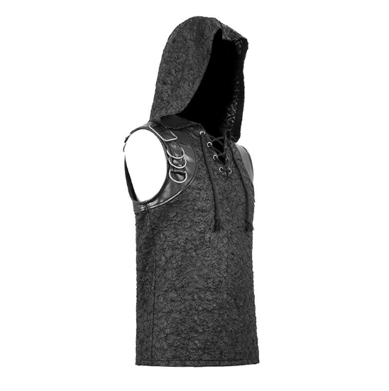 Gothic hooded tank top Assassin of Darkness