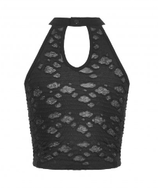 Distressed Neckholder Top von Dark in Love