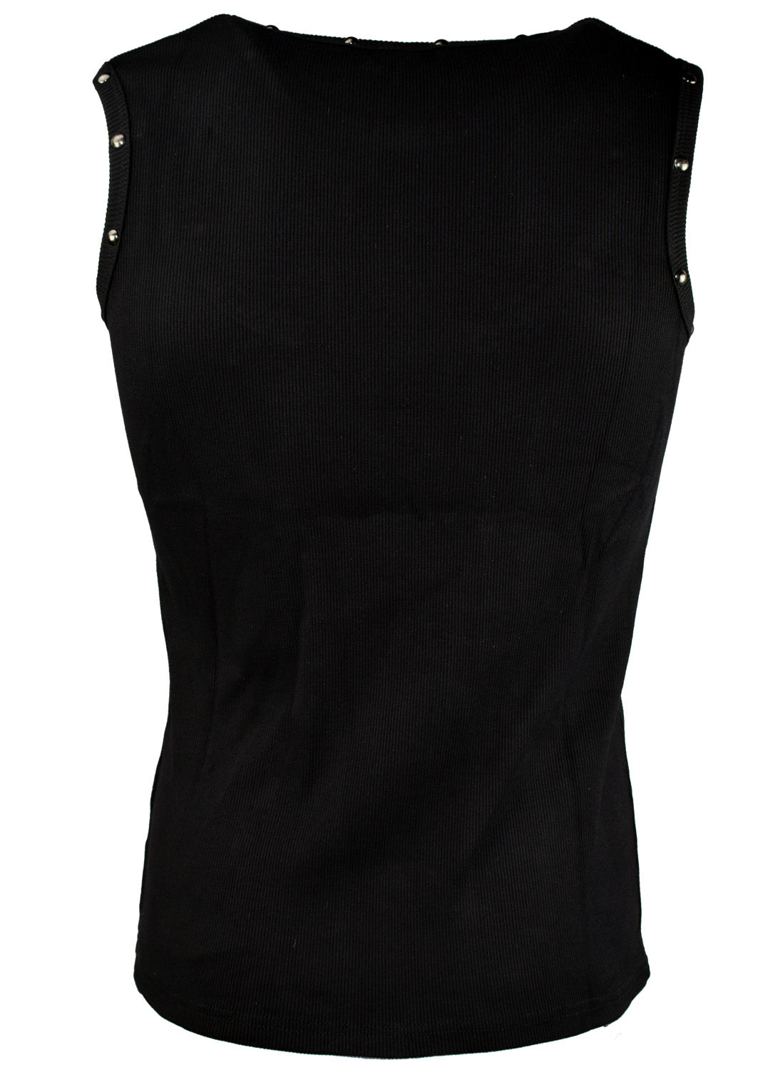 Gothic men's tank top rivets
