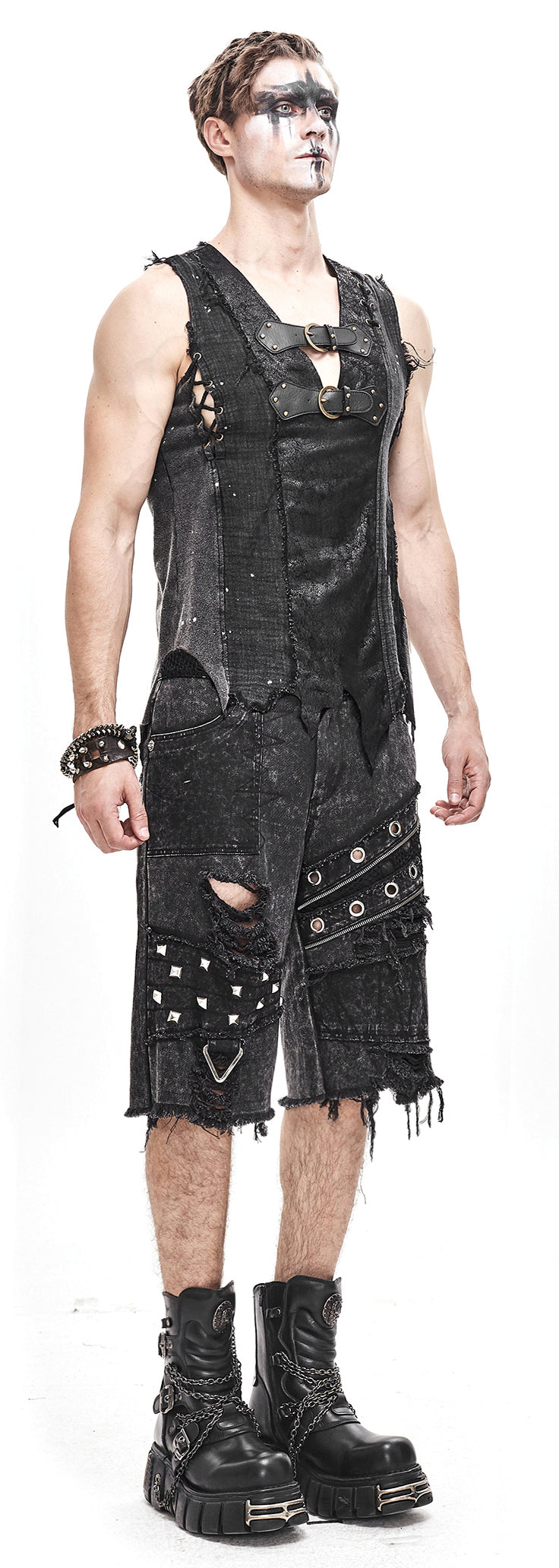 Gothic men sleeveless shirt Dark Age by Devil Fashion
