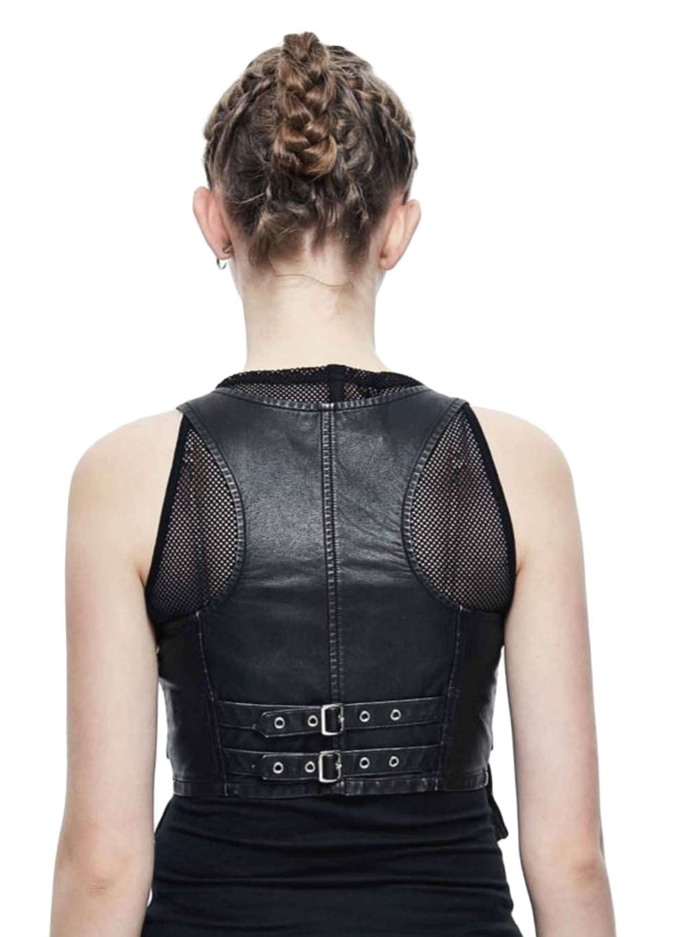 Gothic underbust corset vest with side pockets