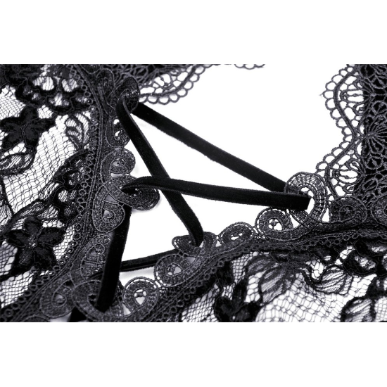 Midnight Duchess Lace Top