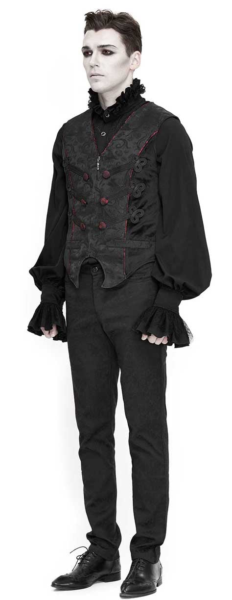 Gothic men's vest Tortuga Pirate by Devil Fashion