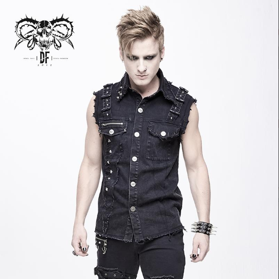 Devil Fashion black heavy metal worker shirt