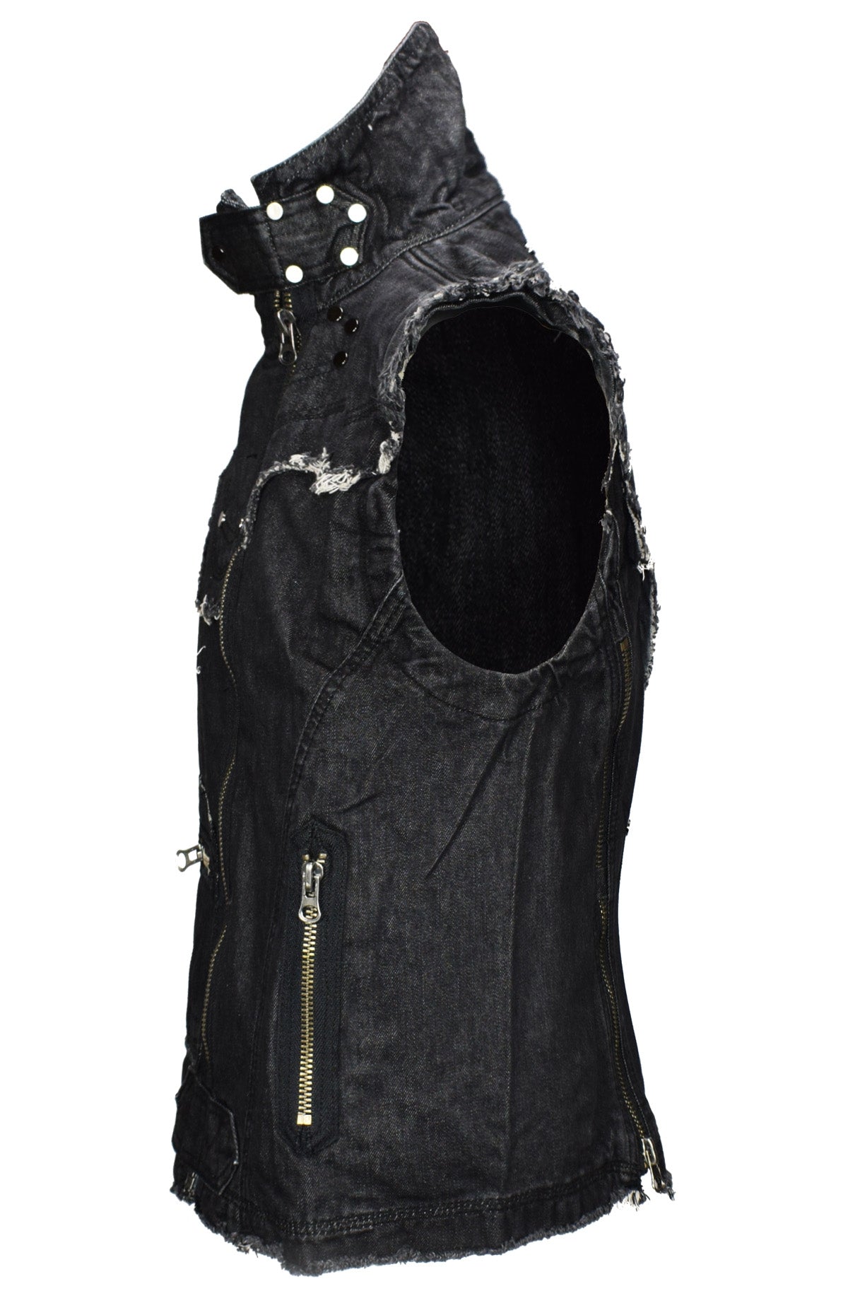 End times vest men black