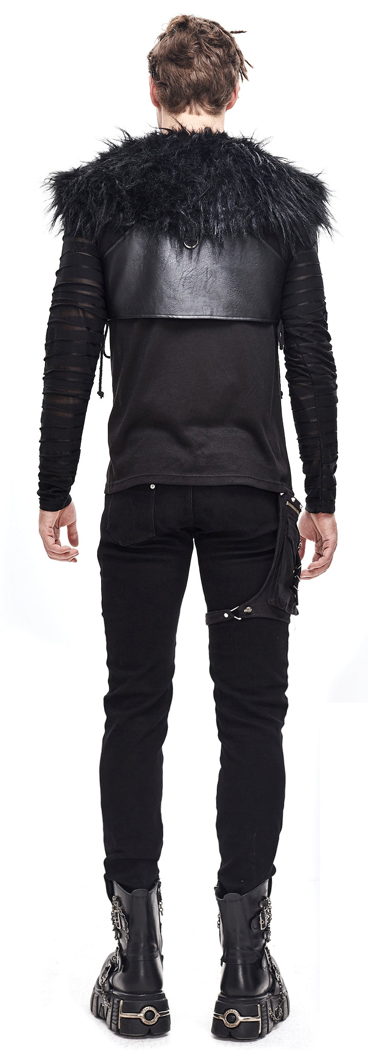 Gothic men vest Midnight Warrior by Devil Fashion