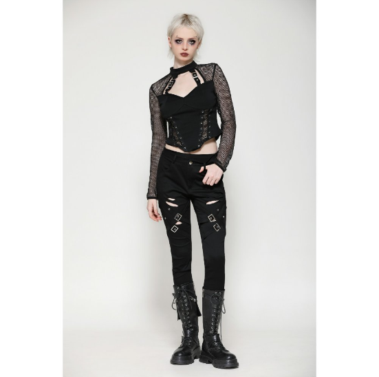 Mesh Corset Hybrid Top