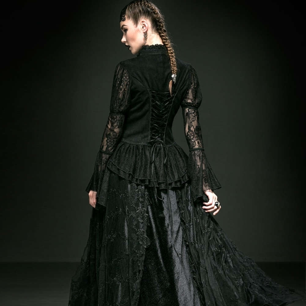 Fleur de Lys Gothic Blouse - Punk Rave