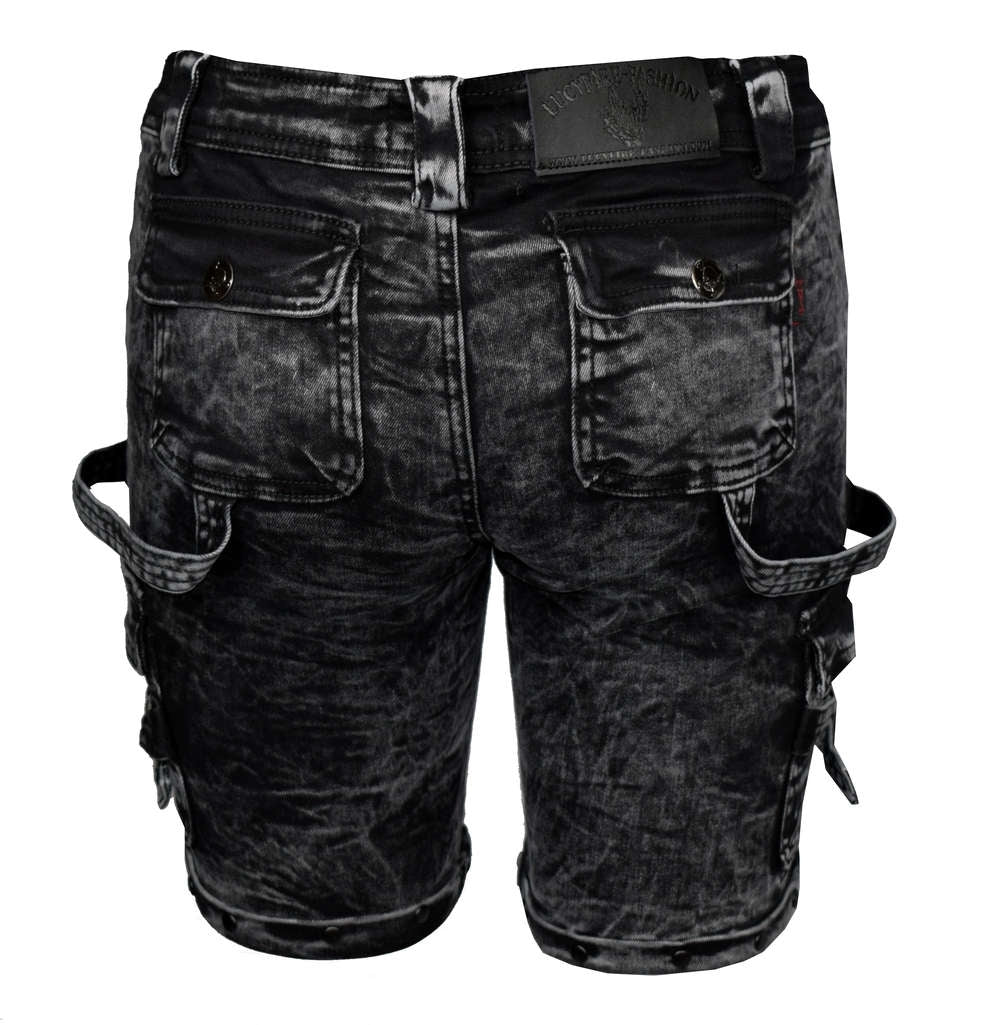 Snowwash women biker three quarter shorts