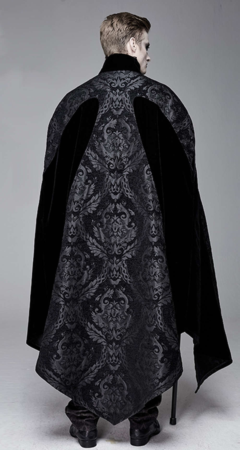 Devil Fashion Gothic Cape Men Black