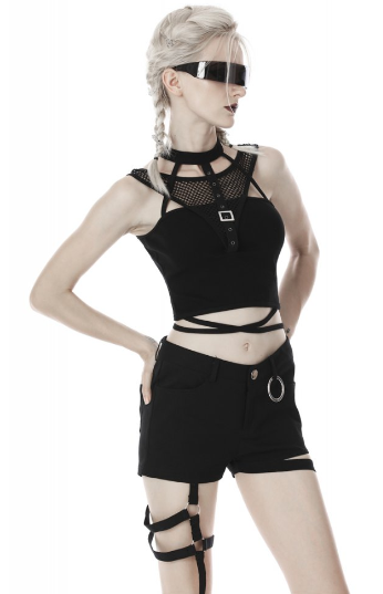 Punkiges Neckholder Top von Dark in Love