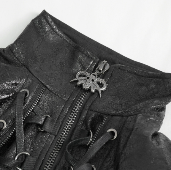 Gothic Kunstleder Jacke von Devil Fashion