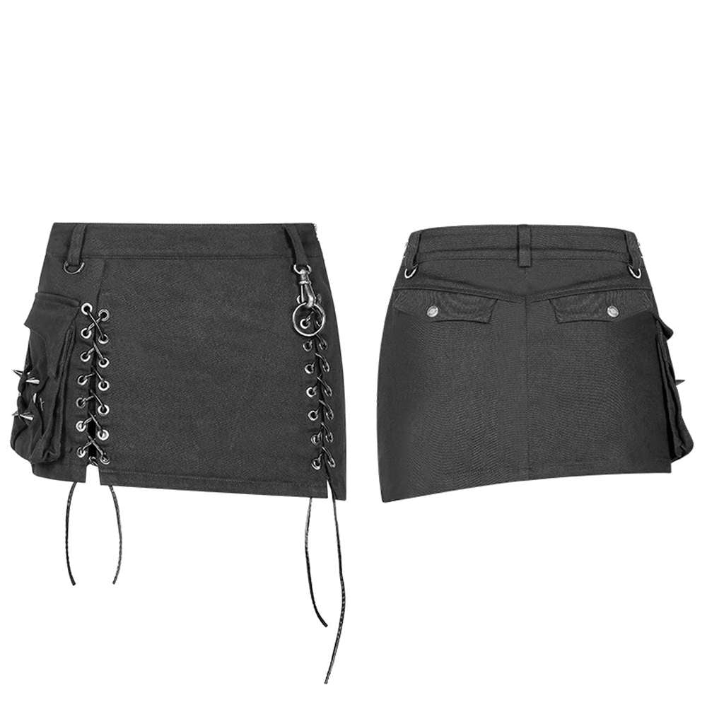 Gothic Trooper Skirt - Punk Rave