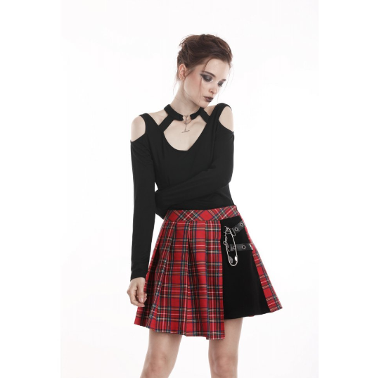 Roter Tartan Lady Kilt von Dark in Love