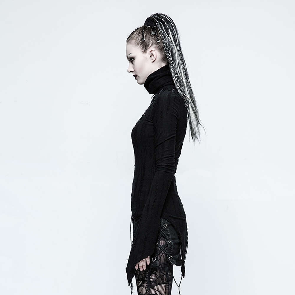 Black Harpy Longsleeve Top - Punk Rave