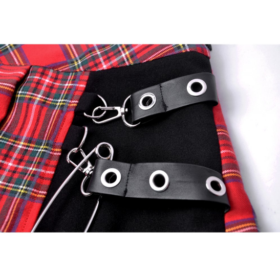 Roter Tartan Lady Kilt von Dark in Love