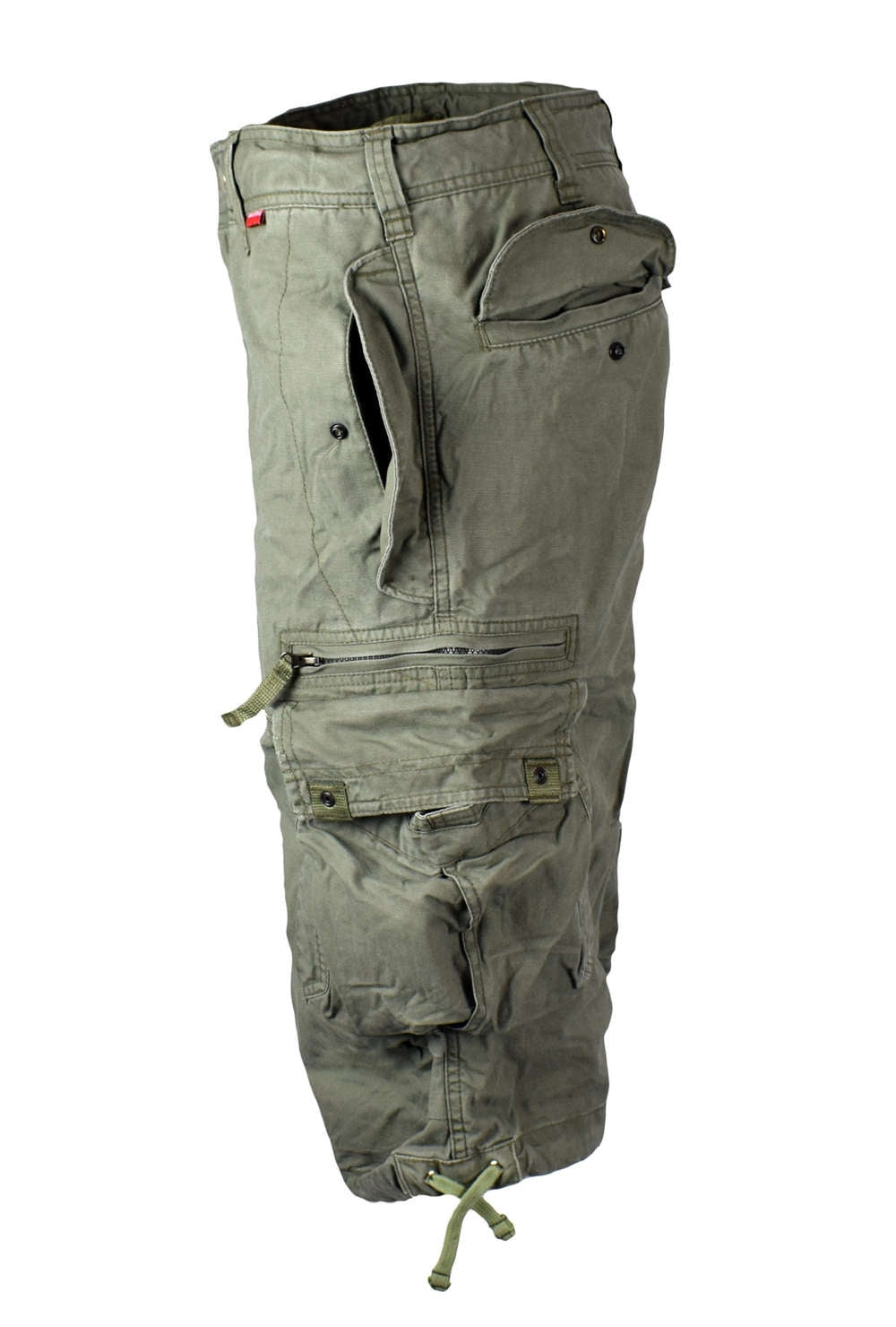 Three-quarter cargo shorts olive by Molecule