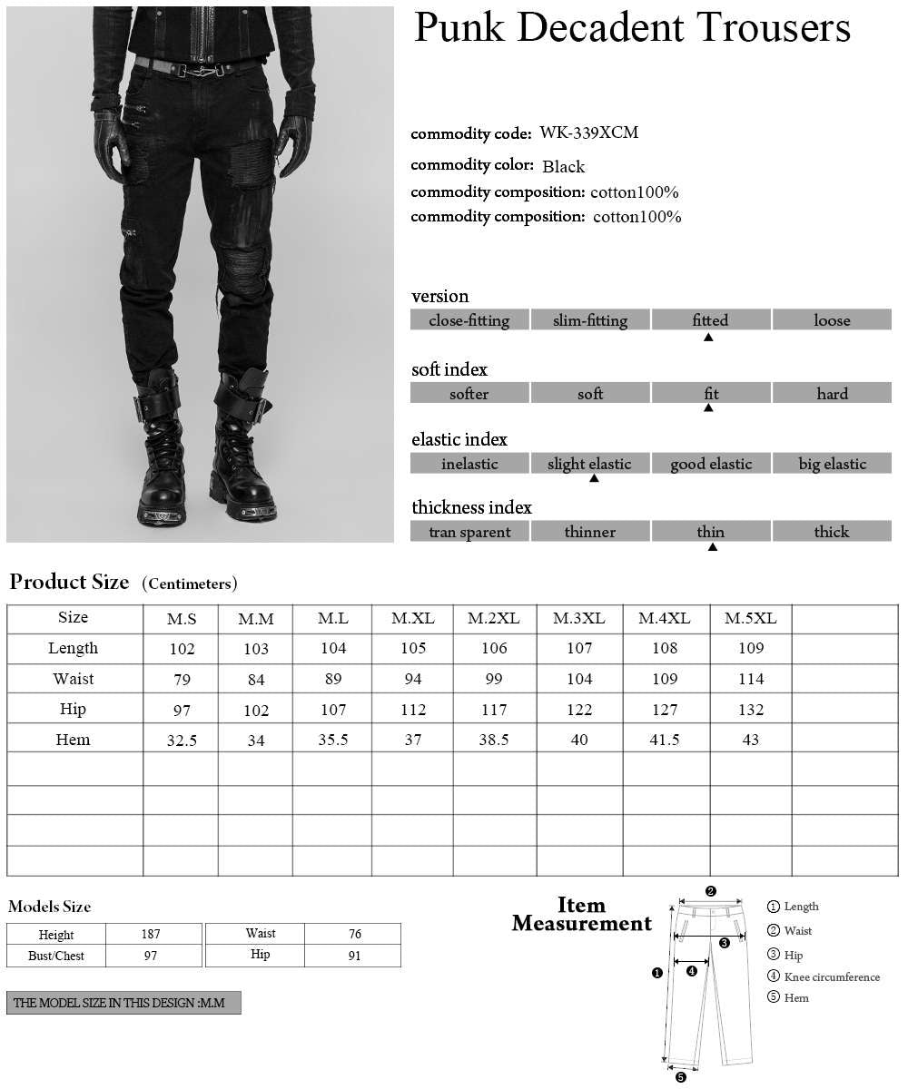 Black Swamp Trouser- Punk Rave