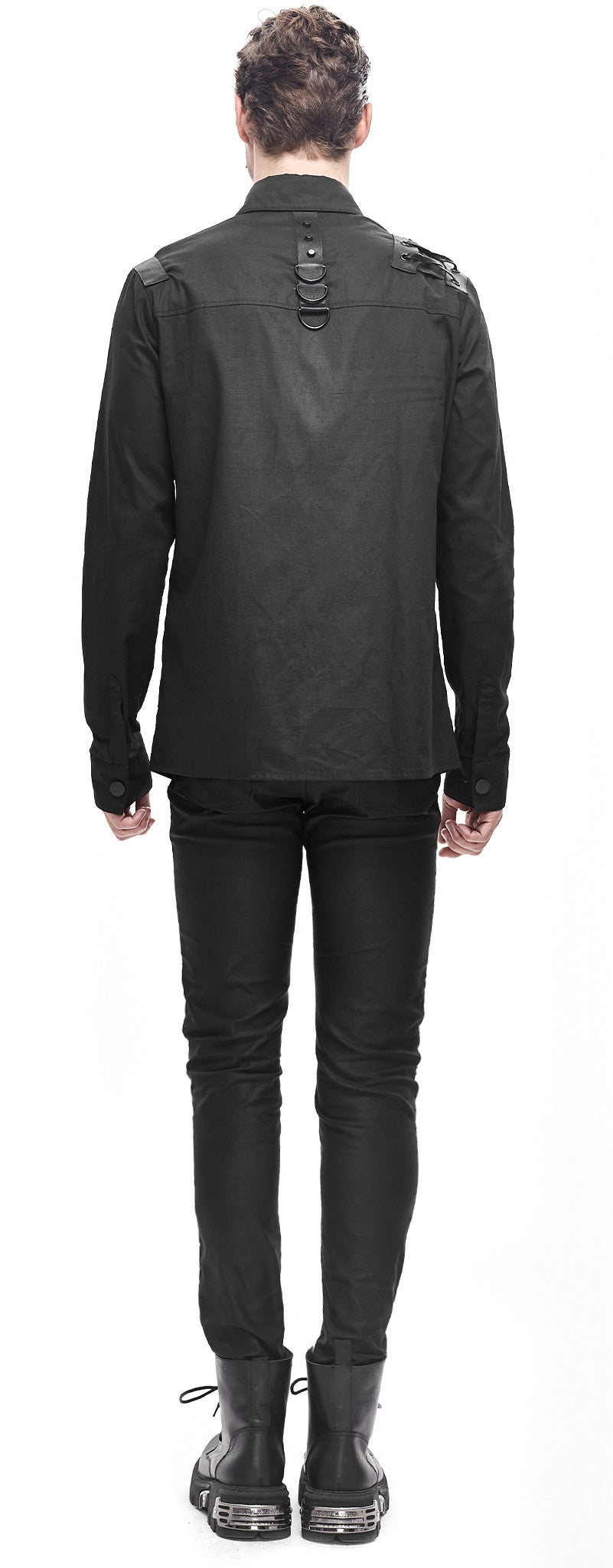 Gothic Männer Hemd Dark Soldier von Devil Fashion