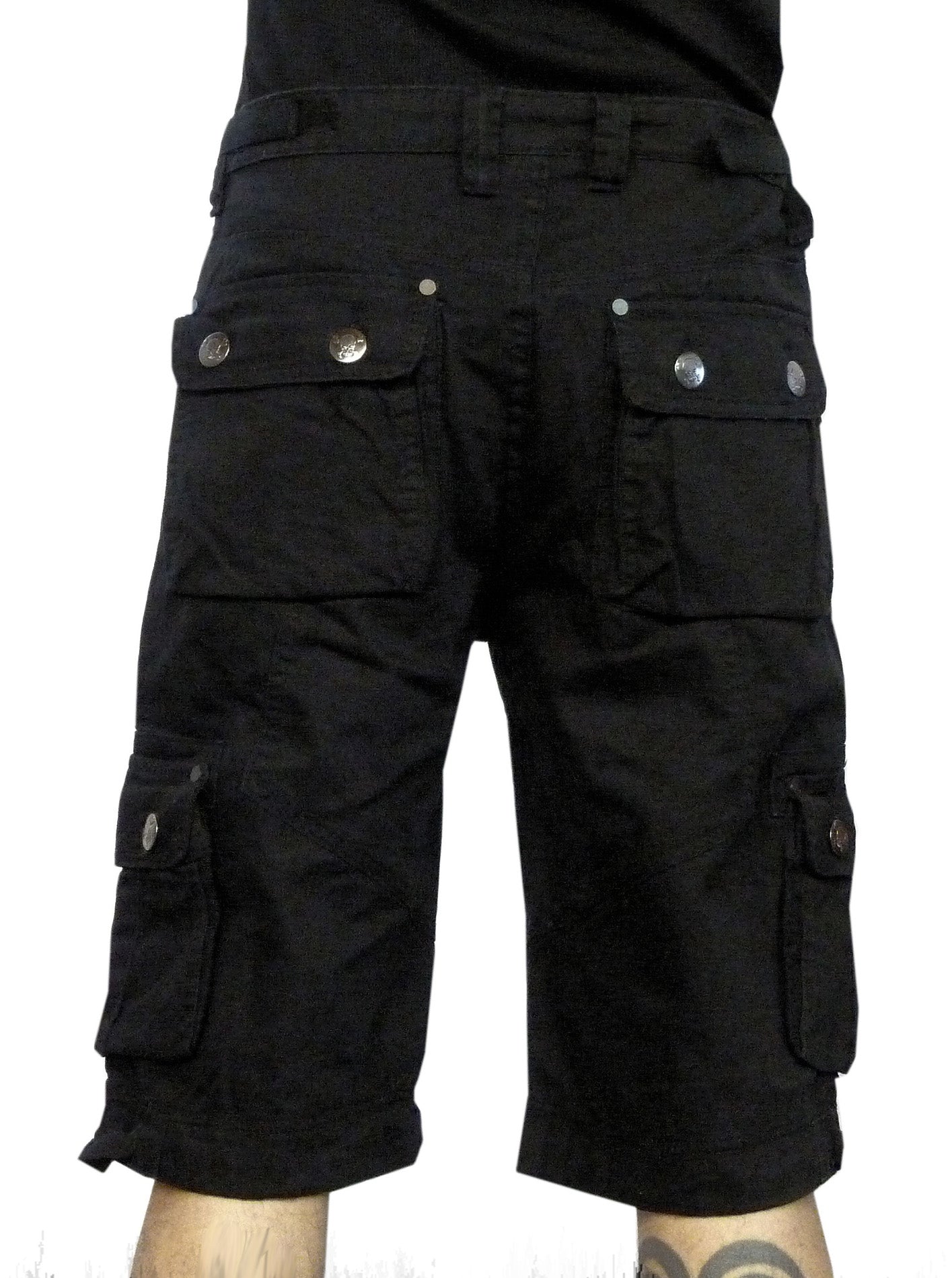 Schwarze Army Shorts
