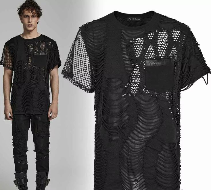 Punkiges Netz T-Shirt von PunkRave