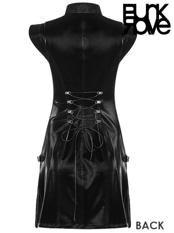 Chinese Dragon Dress in schwarz von PunkRave