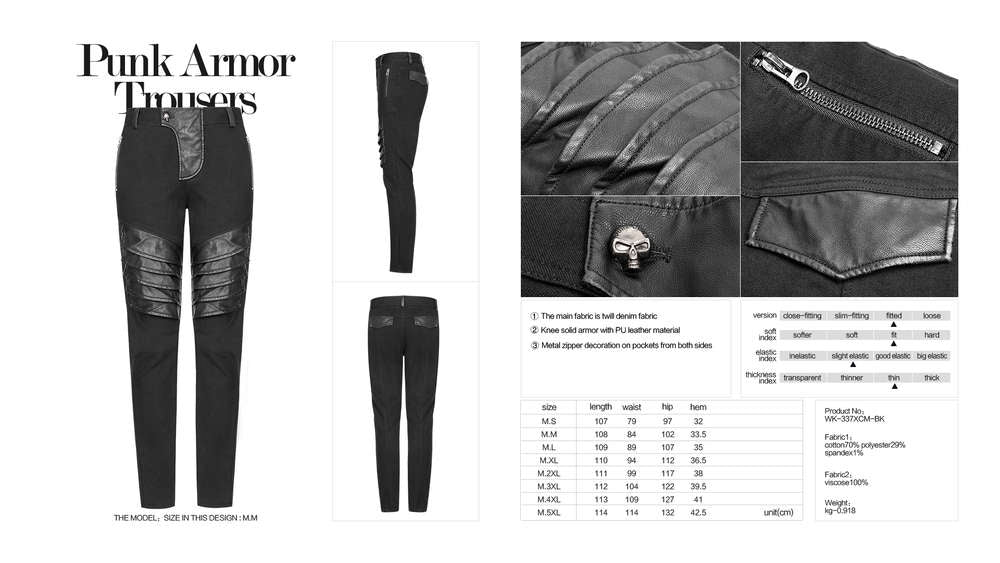 Gotham Men Trouser - Punk Rave