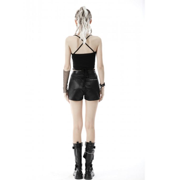 Crop Top mit Spaghetti Trägern zum schnüren von Dark in Love