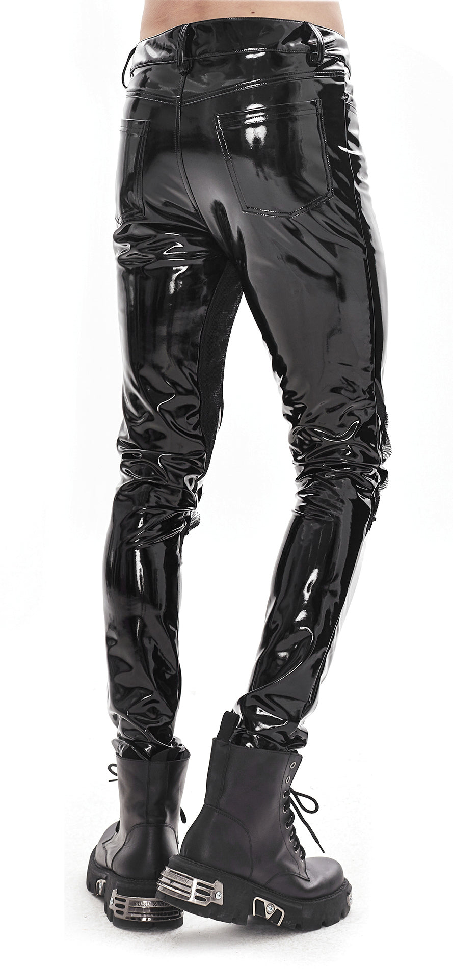 Gothic Männer Hose aus Latex Neon Cyborg von Devil Fashion