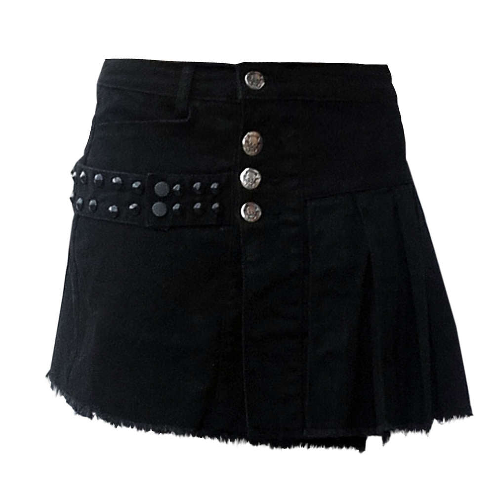Frauen Gothic Kilt Mit Seitentasche