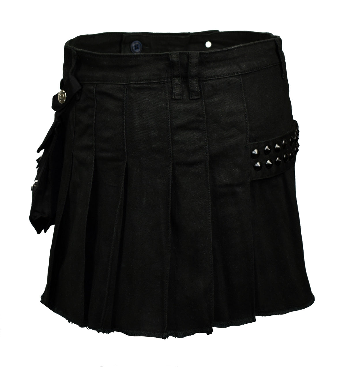 Frauen Gothic Kilt Mit Seitentasche