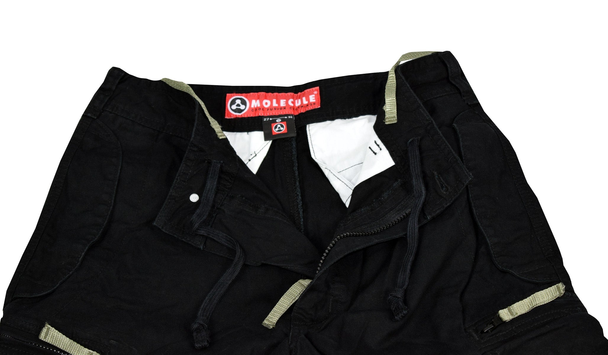 Shorts 3/4 Schwarz Molecule