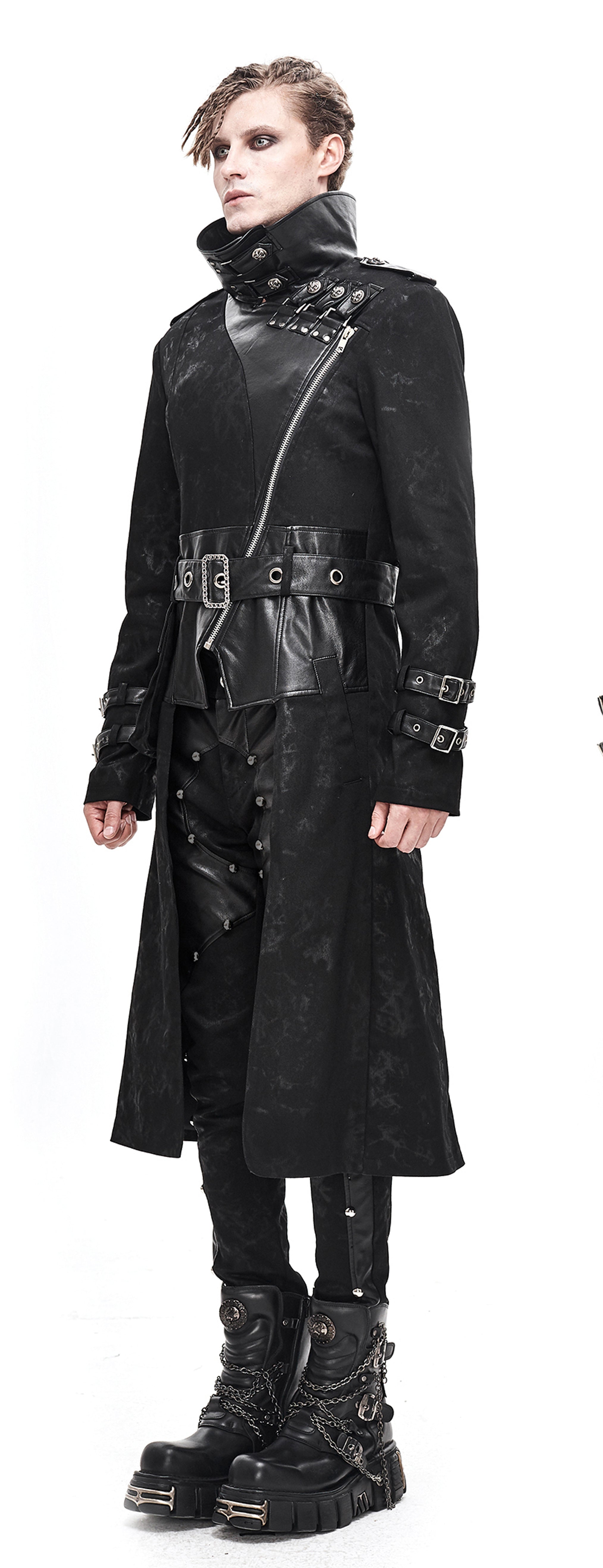 Gothic Männer Mantel Sinister Coachman von Devil Fashion
