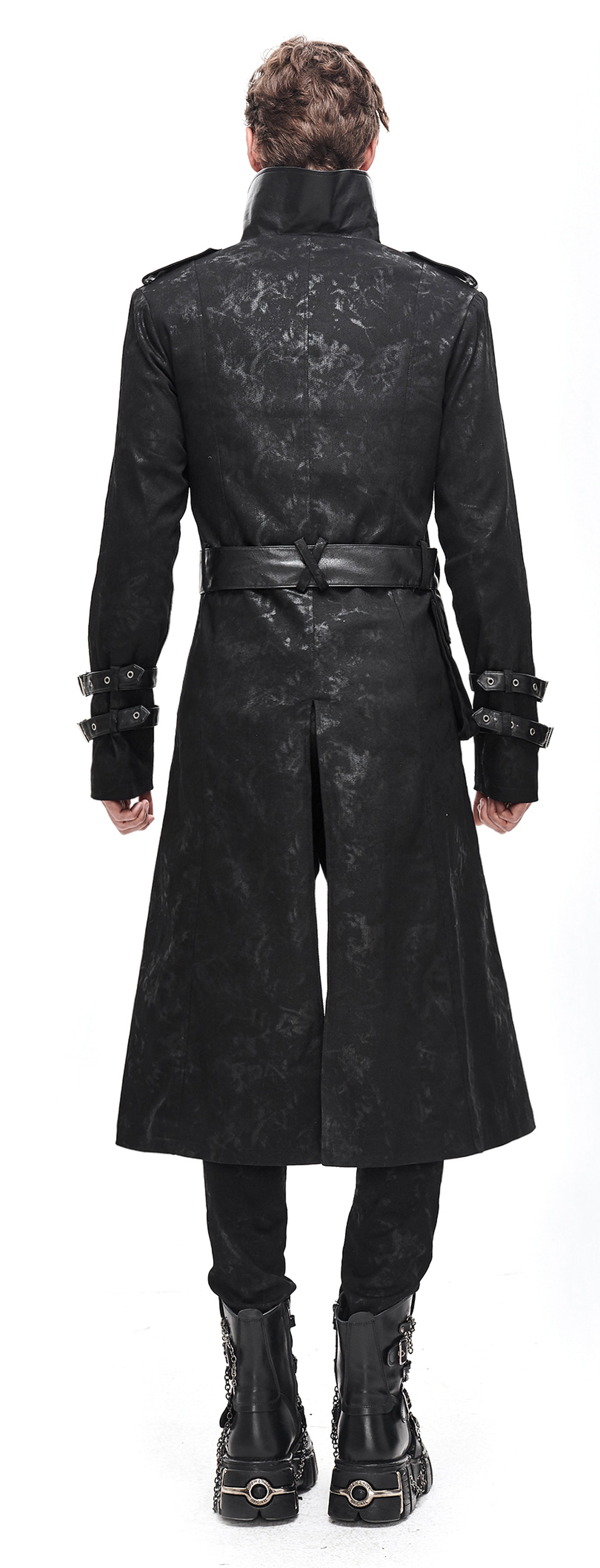 Gothic Männer Mantel Sinister Coachman von Devil Fashion