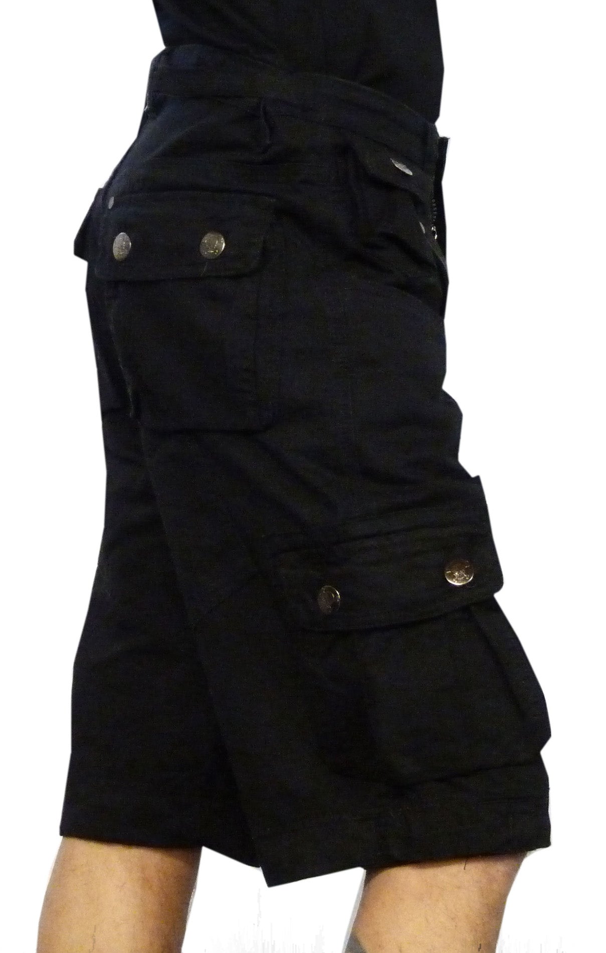Schwarze Army Shorts