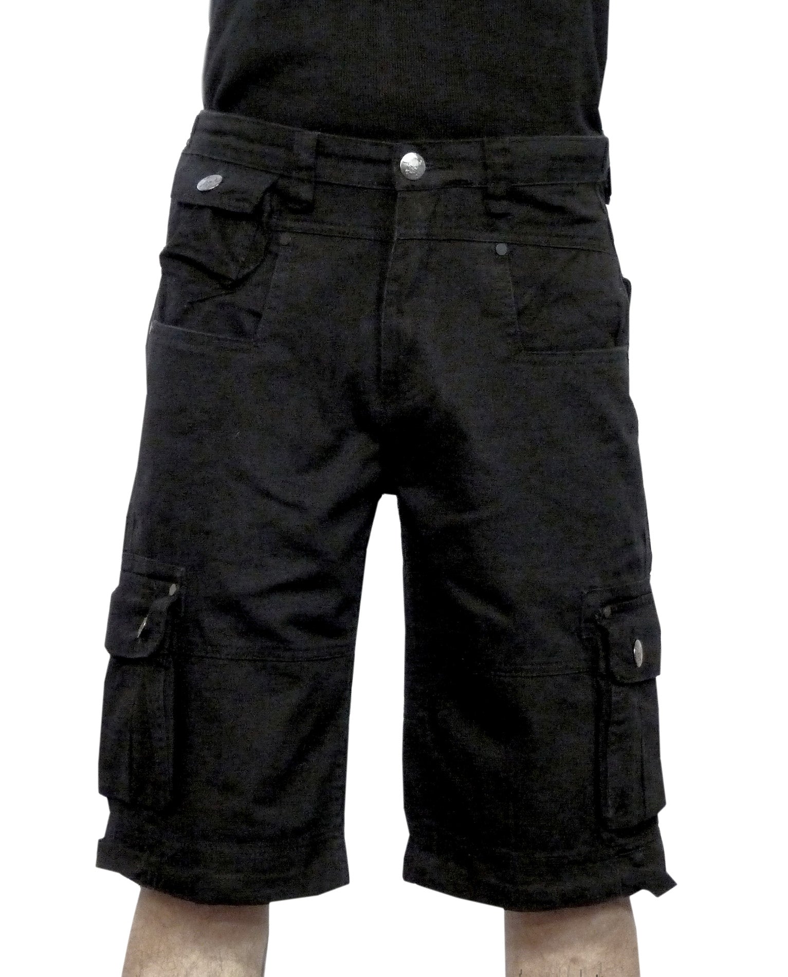 Schwarze Army Shorts