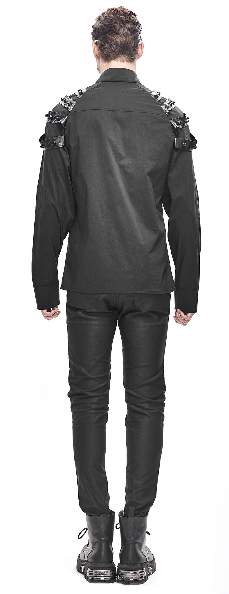 Gothic Männer Hemd Soldier of the Dark von Devil Fashion