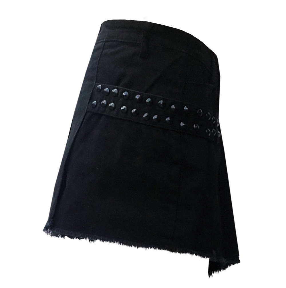 Frauen Gothic Kilt Mit Seitentasche