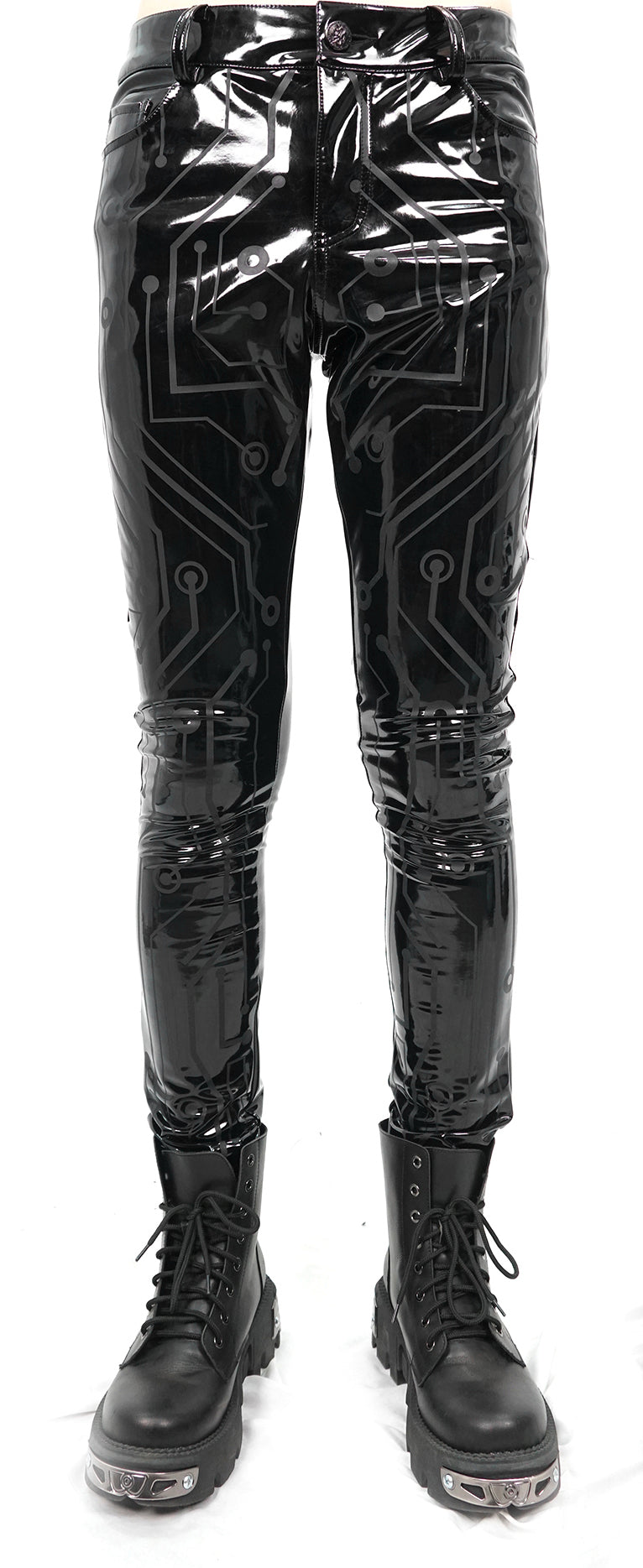 Gothic Männer Hose Black Cyborg von Devil Fashion
